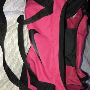 Pink Nike duffle bag